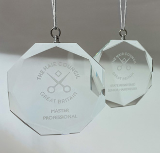 Hair Council Glass Medallion